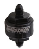 CNC-Fräst Turbo Oljematningsfilter 44um -4AN Svart Turbosmart