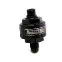 CNC-Fräst Turbo Oljematningsfilter 44um AN-4 Till AN-4 ORB Svart Turbosmart