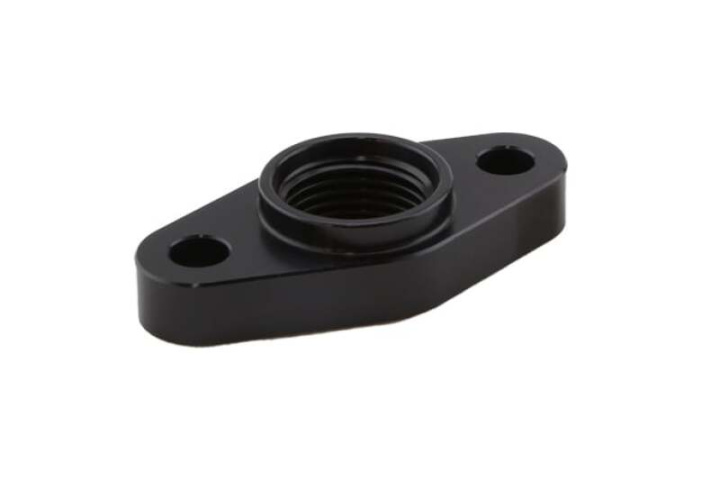CNC-Fräst Turbo-Oljeretur adapter Med O-Ring I Silikon. 52mm Monteringshål T3/T4 Passform. Turbosmart i gruppen Välj bilmodell hos DDESIGN Scandinavia AB (TS-0804-1011)