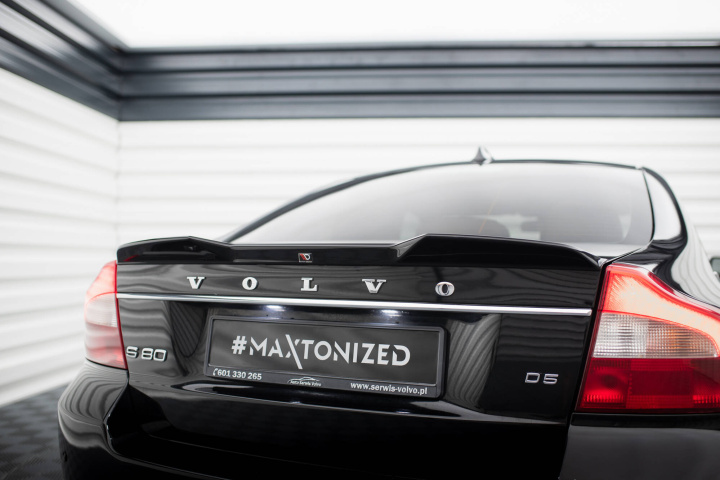 Volvo S80 Mk2 2006-2010 Vingextensions 3D Maxton Design i gruppen Välj bilmodell / Volvo / S80 hos DDESIGN Scandinavia AB (VO-S80-3-CAP1G)
