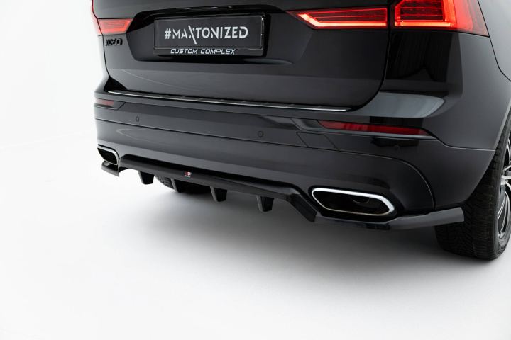 Volvo XC60 Mk2 2017-2021 Bakre Splitter (Med Splitters) Maxton Design i gruppen Välj bilmodell / Volvo / XC60 / Styling hos DDESIGN Scandinavia AB (VO-XC60-2-RD1GRD2G)
