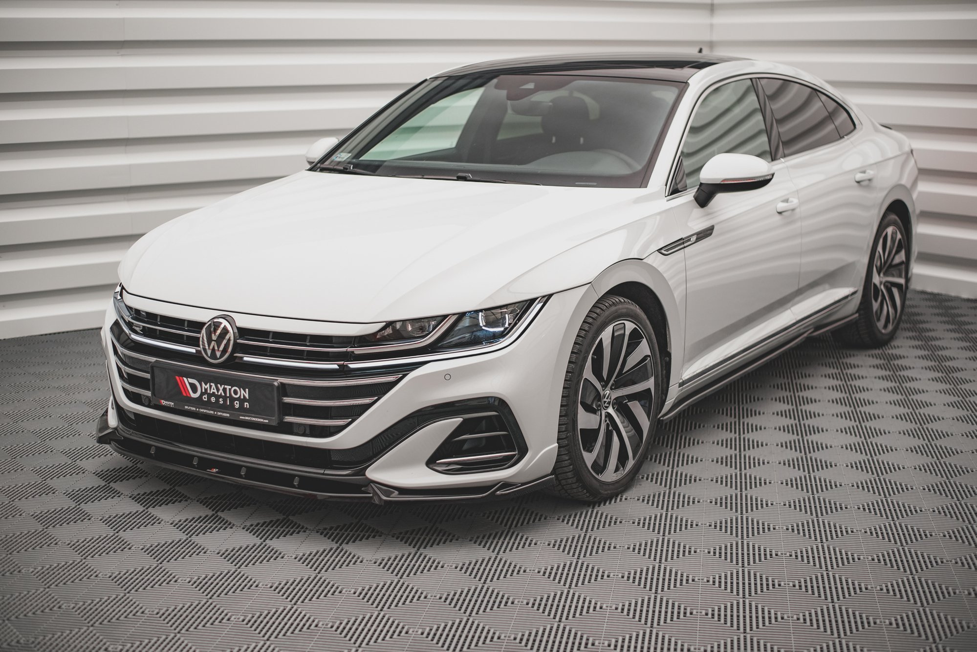 Vw Artion R Line VW Arteon R-Line Facelift 2020+ Frontsplitter V.1 Maxton Design | DDESIGN