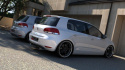 VW Golf MK6 (2 utblås) 2008-2012 Diffuser Maxton Design