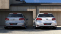 VW Golf MK6 (2 utblås) 2008-2012 Diffuser Maxton Design