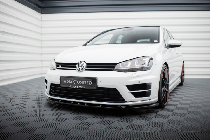 VW Golf 7 R 2012-2016 Frontsplitter V.5 Maxton Design i gruppen Välj bilmodell / VW / Golf 7 R 12-19 / Styling / Front hos DDESIGN Scandinavia AB (VW-GO-7-R-FD5G)