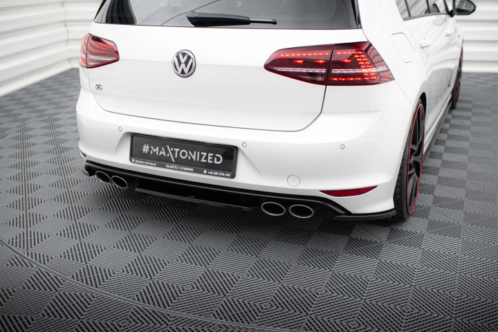 VW Golf MK7 R 2013+ Bakre Splitter / Diffuser (med bars) Maxton Design i gruppen Välj bilmodell / VW / Golf 7 R 12-19 / Styling / Bak hos DDESIGN Scandinavia AB (VW-GO-7-R-RD1-RD2G)