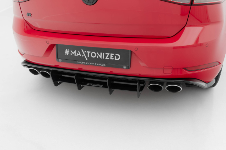 VW-GO-7F-R-CNC-RS1 VW Golf 7 R Facelift 2017-2019 Diffuser Maxton Design