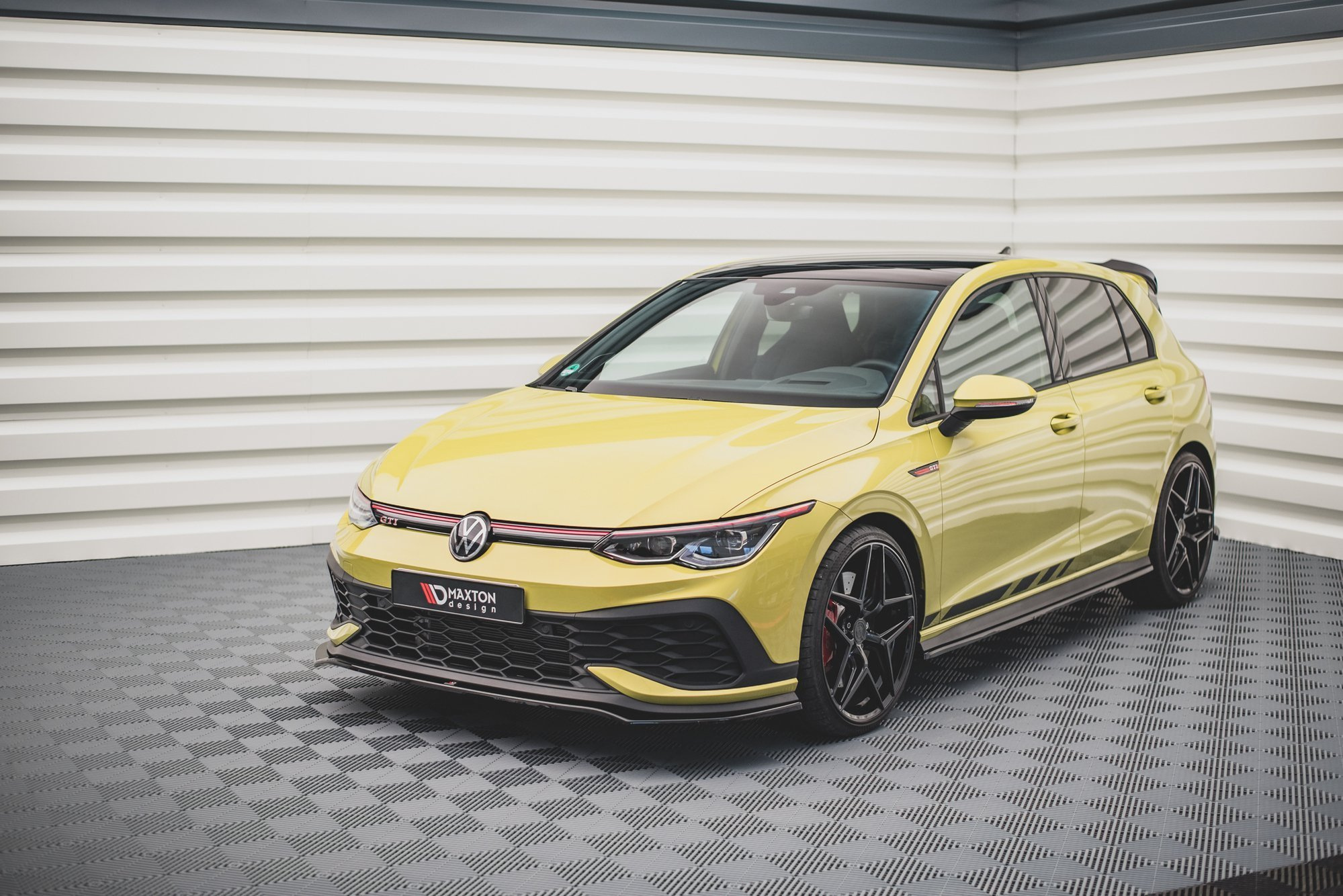 VW Golf 8 GTI Clubsport 2019+ Frontsplitter V.3 Maxton Design | DDESIGN