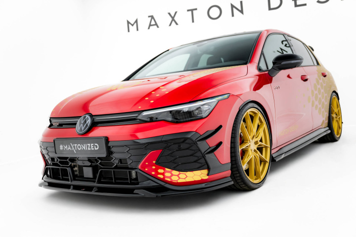 Volkswagen Golf GTI Clubsport Mk8 Facelift 2024+ Frontsplitter / Frontläpp V.1 Maxton Design i gruppen Välj bilmodell / VW / Golf 8 GTI 19+ hos DDESIGN Scandinavia AB (VW-GO-8F-GTI-CS-FD1G)
