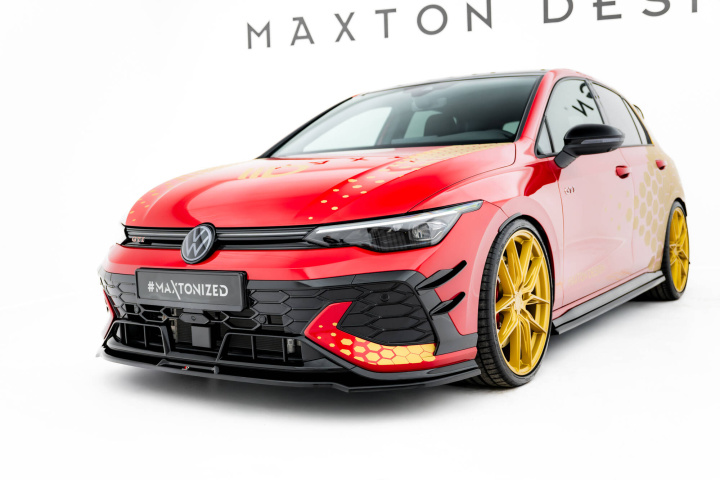 Volkswagen Golf GTI Clubsport Mk8 Facelift 2024+ Frontsplitter / Frontläpp V.3 Maxton Design i gruppen Välj bilmodell / VW / Golf 8 GTI 19+ hos DDESIGN Scandinavia AB (VW-GO-8F-GTI-CS-FD3G)