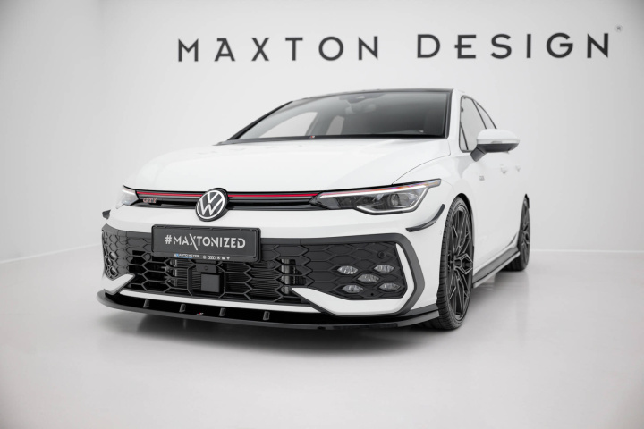 Volkswagen Golf GTI / GTE / R-Line Mk8 Facelift 2024+ Frontsplitter / Frontläpp V.1 Maxton Design i gruppen Välj bilmodell / VW / Golf 8 GTI 19+ hos DDESIGN Scandinavia AB (VW-GO-8F-GTI-FD1G)