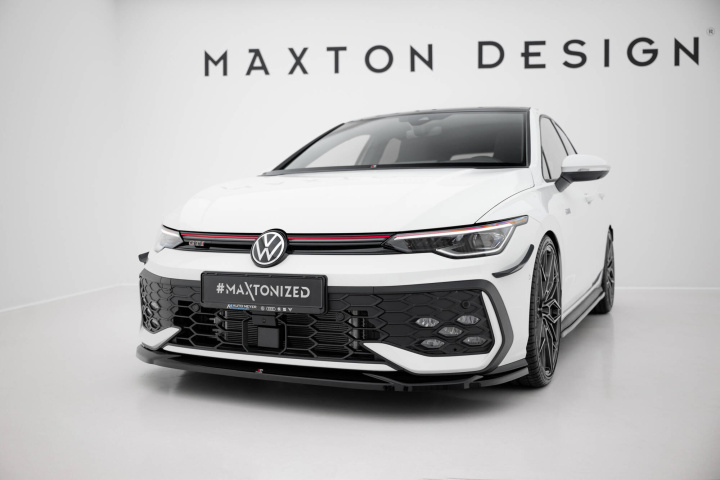 Volkswagen Golf GTI / GTE / R-Line Mk8 Facelift 2024+ Frontsplitter / Frontläpp V.4 Maxton Design i gruppen Välj bilmodell / VW / Golf 8 GTI 19+ hos DDESIGN Scandinavia AB (VW-GO-8F-GTI-FD4G)