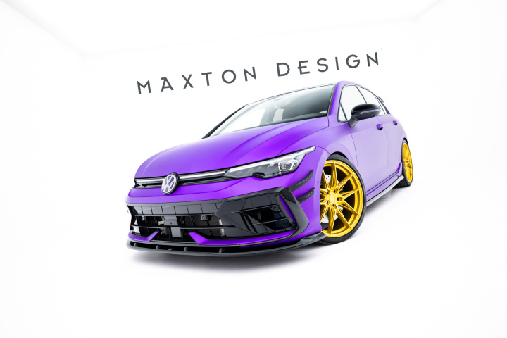 Volkswagen Golf R Mk8 Facelift 2024- Frontsplitter V.2 Maxton Design i gruppen Välj bilmodell / VW / Golf 8 R 20+ hos DDESIGN Scandinavia AB (VW-GO-8F-R-FD2G)
