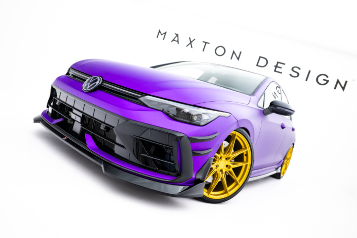 Volkswagen Golf R Mk8 Facelift 2024- Frontsplitter V.4 Maxton Design i gruppen Välj bilmodell / VW / Golf 8 R 20+ hos DDESIGN Scandinavia AB (VW-GO-8F-R-FD4G)