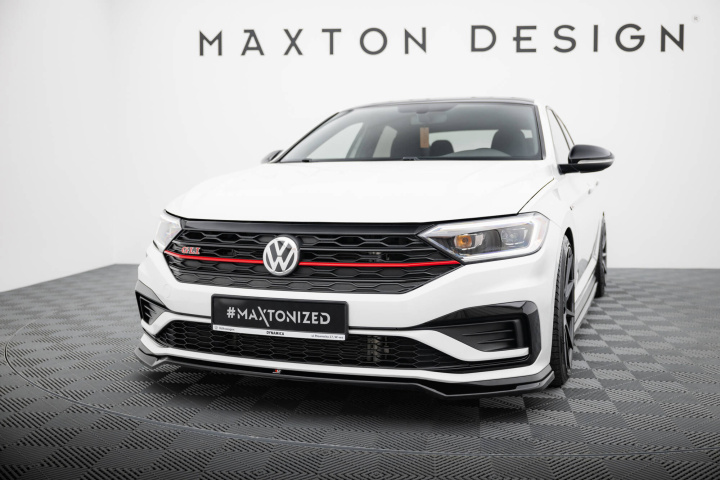 Volkswagen Jetta GLI Mk7 2018-2021 Frontsplitter V.2 Maxton Design i gruppen Välj bilmodell / VW / Jetta 7 2018+ hos DDESIGN Scandinavia AB (VW-JE-7-GLI-FD2G)