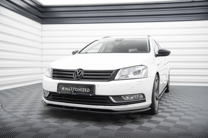 VW Passat B7 2010-2014 Frontsplitter V.2 Maxton Design i gruppen Välj bilmodell / VW / Passat 05-14 / Styling hos DDESIGN Scandinavia AB (VW-PA-B7-FD2G)