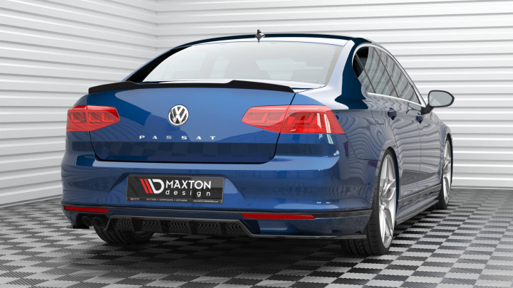 VW Passat Sedan R-Line B8 2015-2019 Vingextensions Maxton Design i gruppen Välj bilmodell / VW / Passat B8 14-24 / Styling hos DDESIGN Scandinavia AB (VW-PA-B8-RLINE-S-CAP1G)