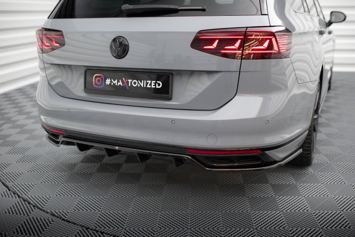 Volkswagen Passat R-Line Sedan/Variant B8 Facelift 2019+ Bakre Splitter / Diffuser Maxton Design i gruppen Välj bilmodell / VW / Passat B8 14-24 / Styling hos DDESIGN Scandinavia AB (VW-PA-B8F-RLINE-RD1G-RD2G)