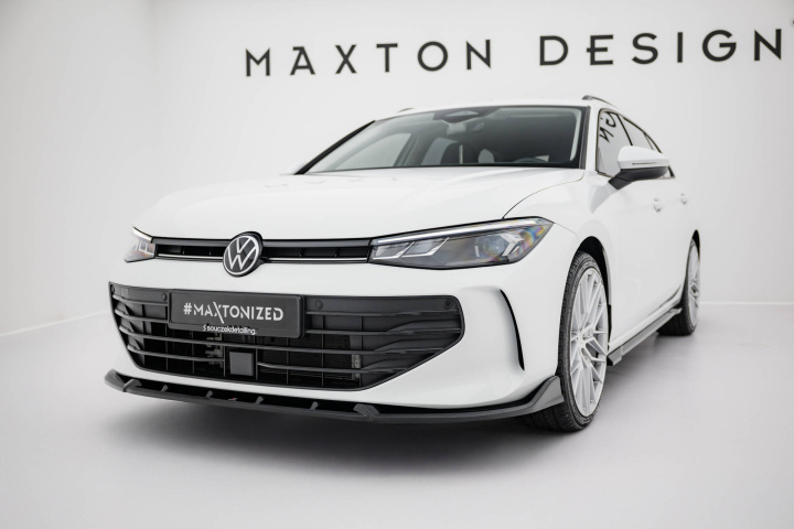 Volkswagen Passat B9 2024+ Frontsplitter / Frontläpp V.2 Maxton Design i gruppen Välj bilmodell / VW / Passat B9 2024+ hos DDESIGN Scandinavia AB (VW-PA-B9-FD2G)