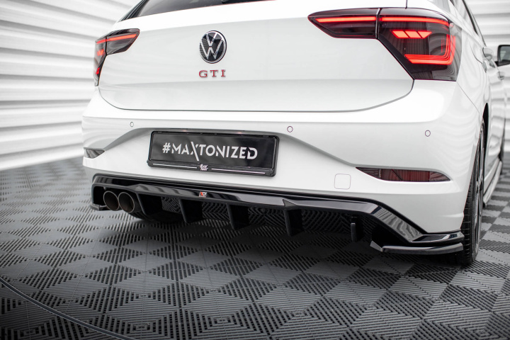 Volkswagen Polo GTI Mk6 Facelift 2021+ Diffuser V.1 Maxton Design i gruppen Välj bilmodell / VW / Polo 17+ / Styling hos DDESIGN Scandinavia AB (VW-PO-6F-GTI-RS1G)