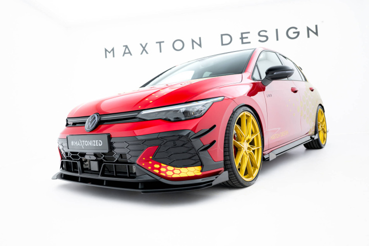 Volkswagen Golf GTI Clubsport Mk8 Facelift 2024+ Street Pro Frontsplitter / Frontläpp + Splitters Maxton Design i gruppen Välj bilmodell / VW / Golf 8 GTI 19+ hos DDESIGN Scandinavia AB (VWGO8FGTICSCNCFD1BRBFSF1G)