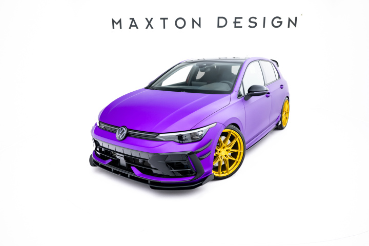 Volkswagen Golf R Mk8 Facelift 2024- Street Pro Frontsplitter + Flaps Maxton Design i gruppen Välj bilmodell / VW / Golf 8 R 20+ hos DDESIGN Scandinavia AB (VWGO8FRCNC-FD1BRB-FSF1G)