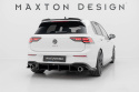 Volkswagen Golf GTI Mk8 2019-2024 Street Pro Bakre Diffuser V.4 Svart/Röd Maxton Design