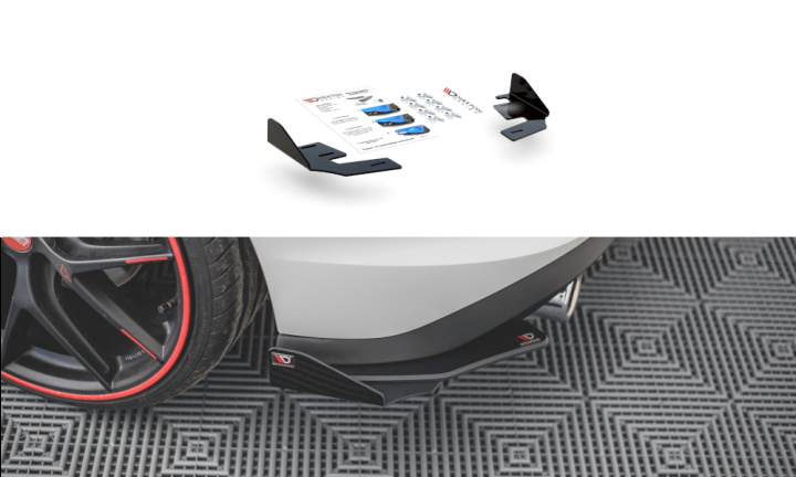 Volkswagen Golf MK8 GTI 2020+ Add-On Till Racing Bak Sido Splitters Maxton Design i gruppen Välj bilmodell / VW / Golf 8 GTI 19+ hos DDESIGN Scandinavia AB (VWGO8GTICNC-RSF1G)