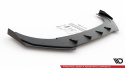 Volkswagen Golf GTI Clubsport Mk8 2019-2024 Street Pro Frontläpp / Frontsplitter + Flaps Svart/Röd + Blanka Flaps Maxton Design