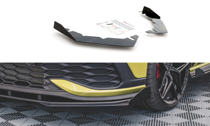 Volkswagen Golf MK8 GTI Clubsport 2020+ Add-On Splitters Maxton Design i gruppen Välj bilmodell / VW / Golf 8 GTI 19+ hos DDESIGN Scandinavia AB (VWGO8GTICSCNC-FSF1G)