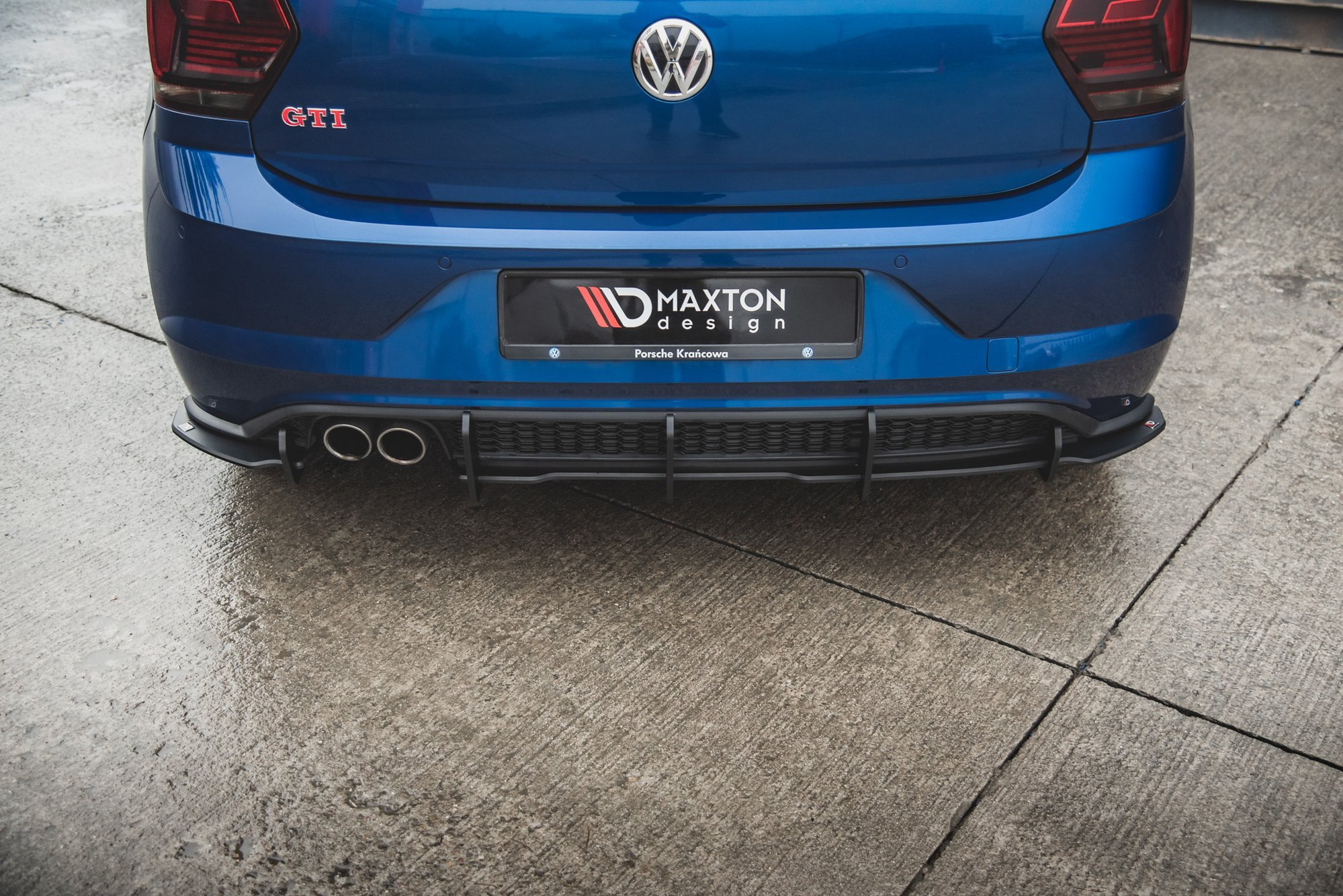 VW Polo GTI 2017+ Racing Diffuser V.1 Maxton Design | DDESIGN