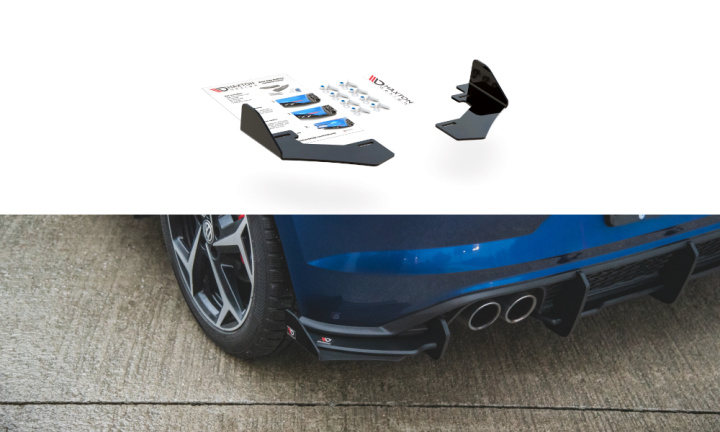 Volkswagen Polo GTI MK6 2017-2021 Add-On Till Racing Bak Sido Splitters Maxton Design i gruppen Välj bilmodell / VW / Polo 17+ / Styling hos DDESIGN Scandinavia AB (VWPO6GTICNC-RSF1G)