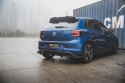 Volkswagen Polo GTI Mk6 2017-2021 Street Pro Bakre Diffuser + Flaps Svart/Röd + Blanka Flaps Maxton Design