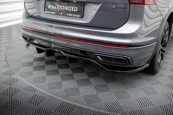 Volkswagen Tiguan Allspace R-Line Mk2 Facelift 2020+ Bakre Splitter / Diffuser med Splitters Maxton Design i gruppen Välj bilmodell / VW / Tiguan AD-BW 2016+ / Styling hos DDESIGN Scandinavia AB (VWTI2FRLINELWBRD1GRD2G)