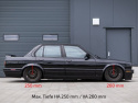 BMW E30 3-serie Touring / Cabriolet 1986-1994 Coilovers Deep TA Technix