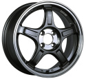 SSR GTX03 16×5.5 Svart 4/100 ET45 φ73.0×H26.0 Fälg