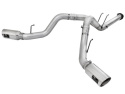 Ford F-250/F-350 Super Duty 2011-2014 V8-6.7L Atlas Avgassystem 4in DPF-Back Avgassystem Aluminiserat Stål Polerat Utblås aFe Power