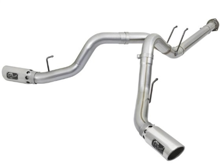 Ford F-250 - F-350 2017-2024 V8-6.7L (td) ATLAS 4in DPF-Back Aluminiserat Stål Sportavgassystem Polerade Utblås aFe Power i gruppen Välj bilmodell / Ford / F-250 - F-350 17+ / Tuning hos DDESIGN Scandinavia AB (afe49-03092-P)