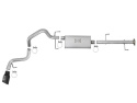 Toyota FJ Cruiser 2007-2018 V6-4.0L Cat-Back Sportavgassystem - Svarta Utblås aFe Power