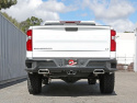 GM Silverado/Sierra 1500 2019-2024 V8-6.2L Gemini XV 4in till Dubbel 3in 304 SS Sportavgassystem Med Avgasutskärning aFe Power - Svarta Utblås
