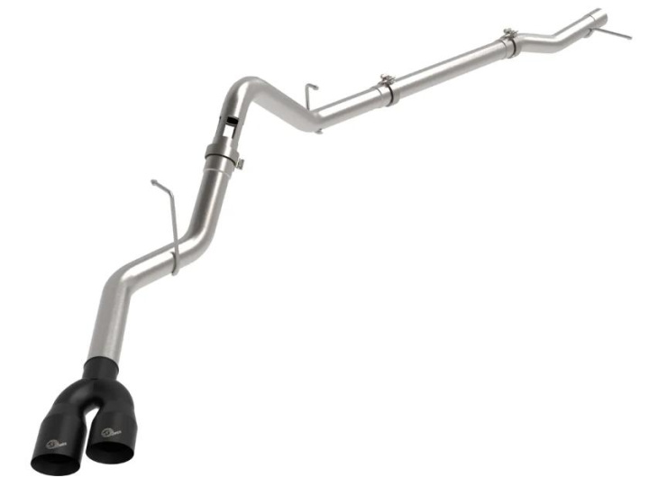 GM Pick-up 2023-2024 L6-3.0L (td) LZ0 Rebel XD Series 3 In 304SS DPF-Back Sportavgassystem aFe Power - Dubbla Svarta Utblås i gruppen Välj bilmodell / Chevrolet / Silverado 2019+ hos DDESIGN Scandinavia AB (afe49-34145-B)