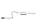 Toyota 4Runner 2010-2024 V6-4.0L MACHForce XP 2.5in 304-SS Sportavgassystem - Svarta Utblås aFe Power