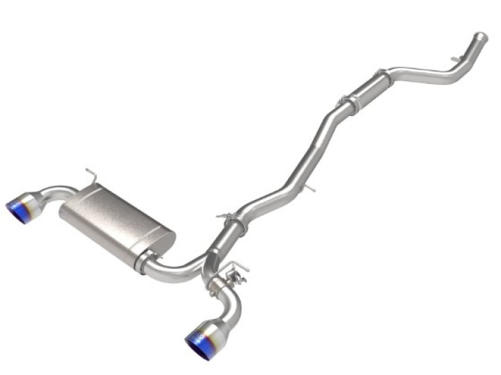 Toyota GR Supra (A90) 2021-2024 L4-2.0L (t) Takeda Cat-Back Sportavgassystem 2.5in-3in 304 SS - Blå Utblås aFe Power i gruppen Välj bilmodell / Toyota / GR Supra MK5 2019+ / Tuning hos DDESIGN Scandinavia AB (afe49-36050-L)