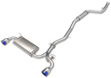 Toyota GR Supra (A90) 2021-2024 L4-2.0L (t) Takeda Cat-Back Sportavgassystem 2.5in-3in 304 SS - Blå Utblås aFe Power