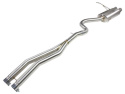 BMW 325i/328i 2006-2013 (E90/92/93) 3.0L N52 Non-Turbo MACHForce Cat-Back Sportavgassystem SS-304 aFe Power - Polerade Utblås