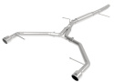 Audi A4 B9 2017-2019 2.0L (t) MACHForce XP 3in-2.5in SS Sportavgassystem Axle-Back aFe Power - Polerade Utblås