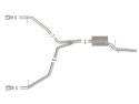 Audi A4 Allroad 2013-2016 2.0L (t) MACH Force-Xp SS Axle-Back Sportavgassystem aFe Power - Polerade Utblås