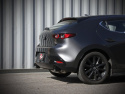 Mazda 3 Hatchback 2019-2024 L4-2.5L / 2.5L (t) Takeda 3in till 2-1/2in 304 Rostfritt Stål Axle-Back Sportavgassystem aFe Power - Svarta Utblås