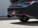 Hyundai Elantra N 2022-2023 L4-2.0L (t) Takeda 3in 304 SS Cat-Back Sportavgassystem - Svarta Utblås aFe Power
