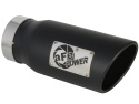 Ram 1500 2020-2022 V6-3.0L (td) Large Bore-HD 3 IN 409 Rostfritt Stål DPF-Back Sportavgassystem aFe Power - Svarta Utblås
